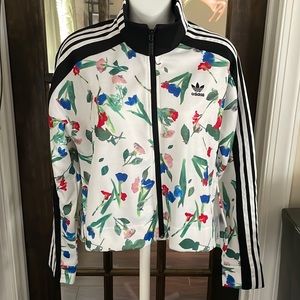 Women’s adidas loose fit jacket floral print jacket